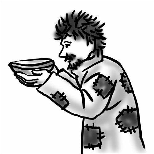 乞丐的头像图片