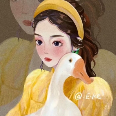 超美的女生头像手绘