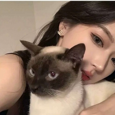 微信头像抱猫咪女生超甜图片