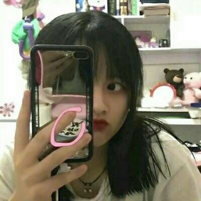 高颜值女头像手机遮脸霸气高清图片