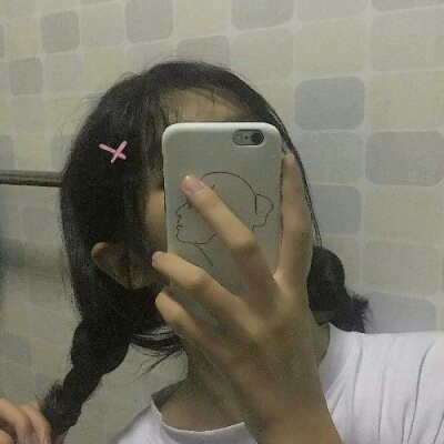 高颜值女头像手机遮脸霸气高清图片