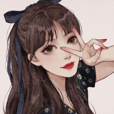 头像女手绘漫画高清好看