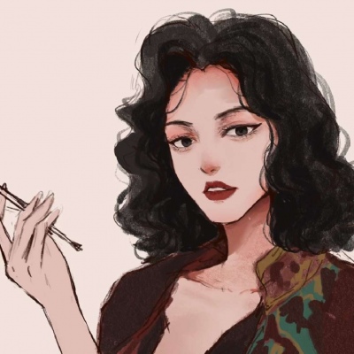 头像女手绘漫画高清好看