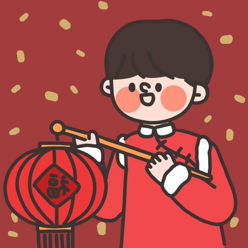 情侣暴富发财头像