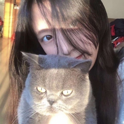 微信头像抱猫咪女生超甜图片