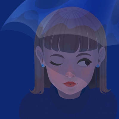 清新简单手绘头像女生高清图片