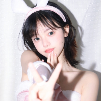 白色系仙气女头小清新唯美图片