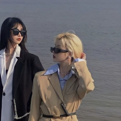 情头高质量ins风真人闺蜜女生高清图片