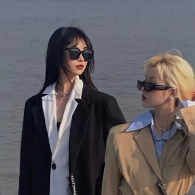情头高质量ins风真人闺蜜女生高清图片