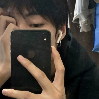 男生遮脸帅气头像
