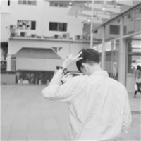 男生头像图片帅气黑白背影图片