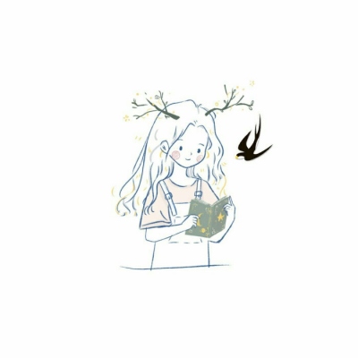 可爱小女孩简笔画头像二次元软萌图片