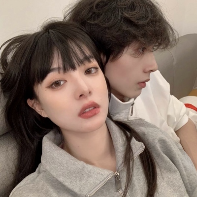 超甜颜值高的微信情侣头像图片