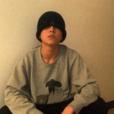 男生遮脸帅气头像