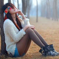 蒙眼睛的头像女生意境图片