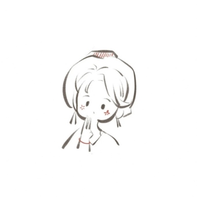 可爱小女孩简笔画头像二次元软萌图片