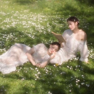 女生仙气森系干净头像意境小清新图片