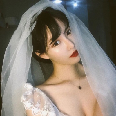 女生微信头像文艺唯美婚纱高清图片