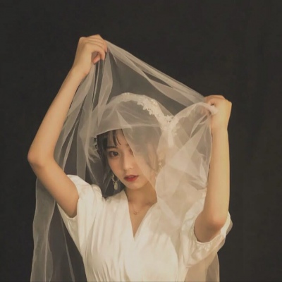 女生微信头像文艺唯美婚纱高清图片