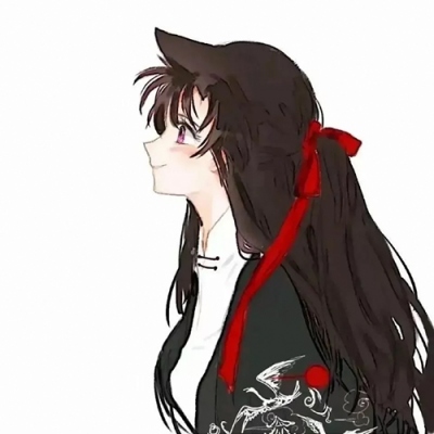 手绘情头ins一男一女两张