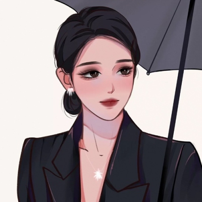手绘情头ins一男一女两张
