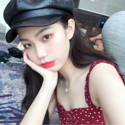 女生戴帽子头像 超酷
