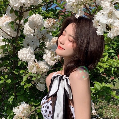 微信仙气森系真人女头图片