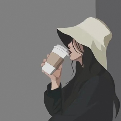 手绘情头ins一男一女两张
