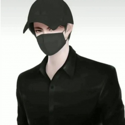 手绘情头ins一男一女两张