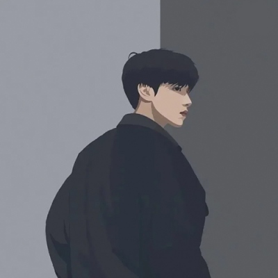 手绘情头ins一男一女两张