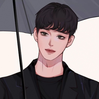 手绘情头ins一男一女两张