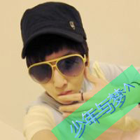 qq头像男生帅气戴墨镜带字图片