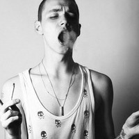 qq头像吐烟男生帅气拽拽的图片