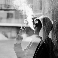 qq头像吐烟男生帅气拽拽的图片