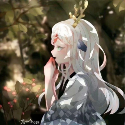 唯美二次元动漫古风闺蜜头像图片