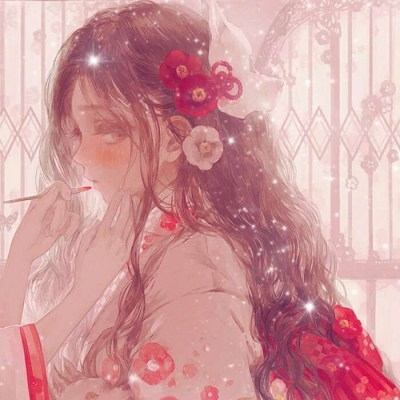 唯美二次元动漫古风闺蜜头像图片