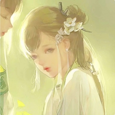 唯美二次元动漫古风闺蜜头像图片