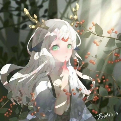 唯美二次元动漫古风闺蜜头像图片