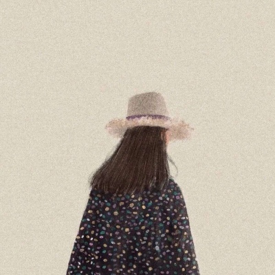 动漫卡通背影头像女生手绘高清图片
