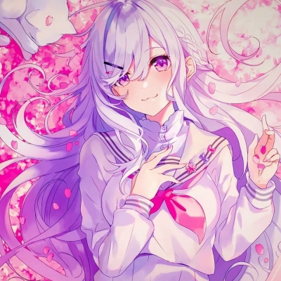 唯美动漫少女头像超级仙气图片