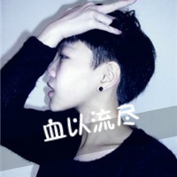 非主流黑白带字真人男生头像图片
