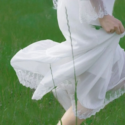 唯美绿色系清新女头图片