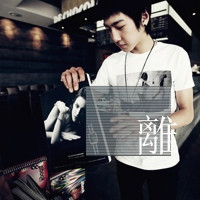 非主流黑白带字真人男生头像图片