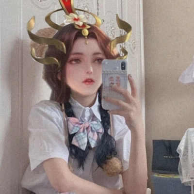 微信唯美真人神仙女头图片