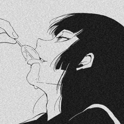 2025女生黑白卡通头像图片