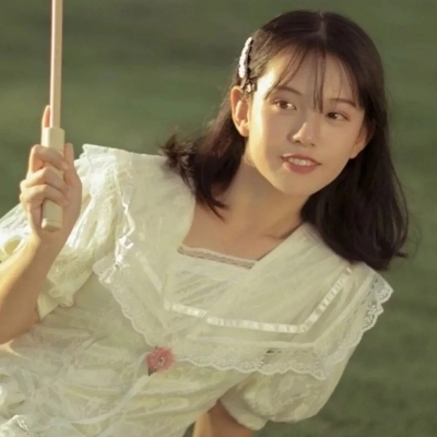 微信真人绿色系列女头图片
