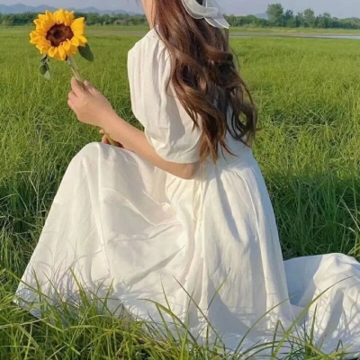 唯美绿色系清新女头图片
