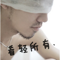 非主流伤心男生带字头像图片
