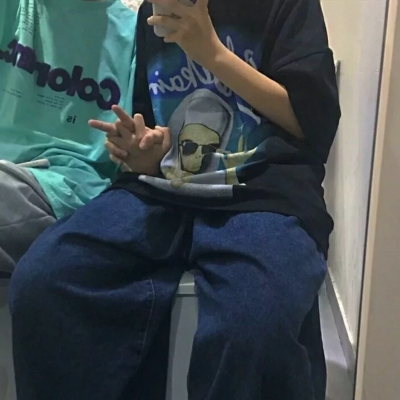 微信绝版情头真人双人高清图片