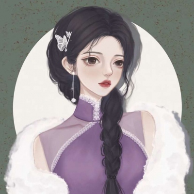 微信温柔治愈女生手绘头像图片